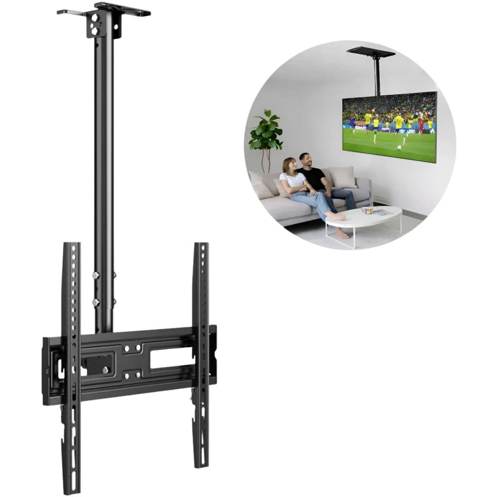 Suporte Para Tv De Teto Articulado E Giratório 23 A 62 Giant Preto Com Pintura Eletrostástica