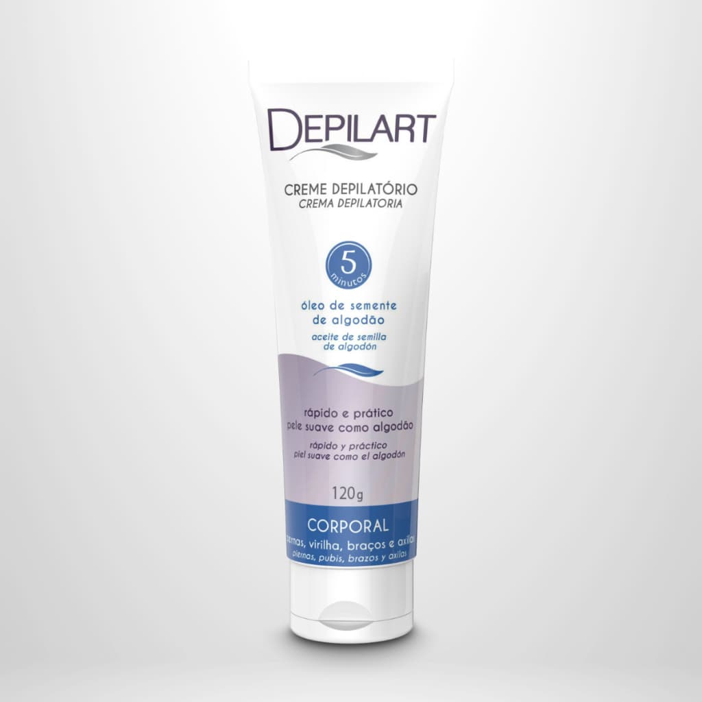 Creme Depilatório Corporal Depilart 120g – Depilação Rápida, Prática e Sem Dor