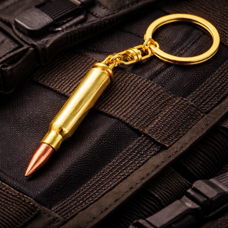 Chaveiro Projétil Militar Tático Estilo Munição Chaveiro Personalizado Estilo Bala Colecionador Acessório Masculino