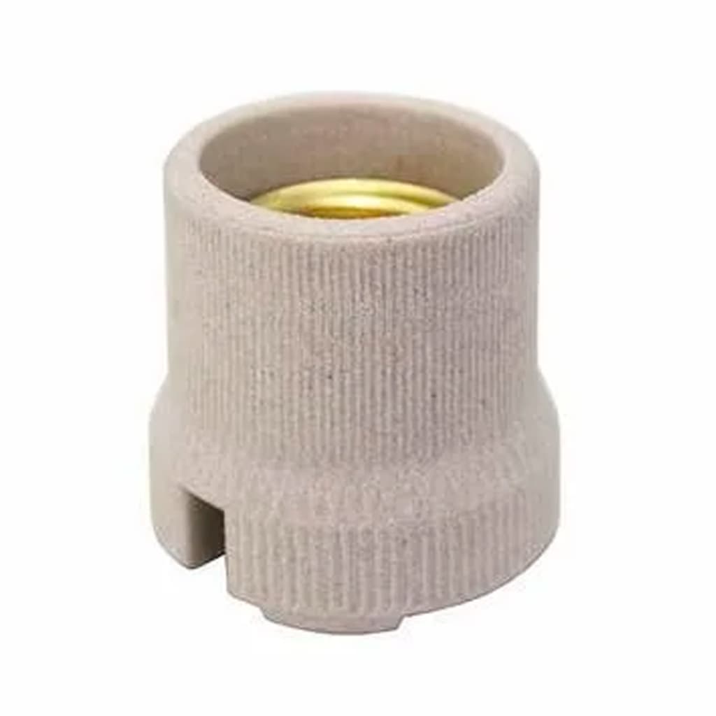 Receptáculo Bocal Soquete Porcelana Louça E27-10 Unidades