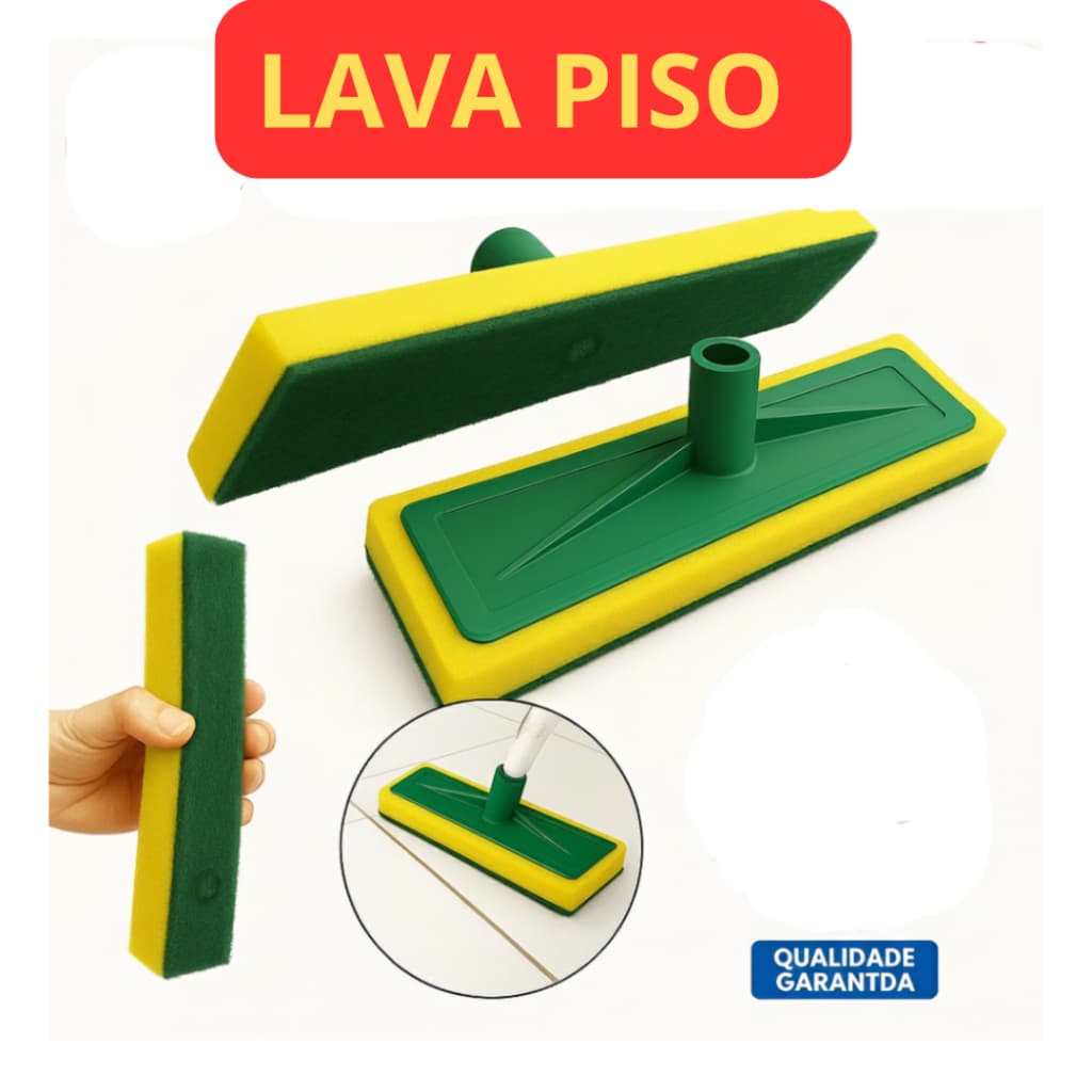 Lava Piso Rodo Esfregão Esponja Abrasiva Limpa Azulejo Piso Banheiro Cozinha limpeza piscina