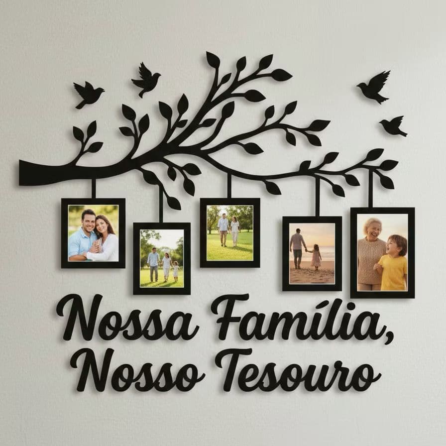 Decoração Sala Quadro Mdf Familia