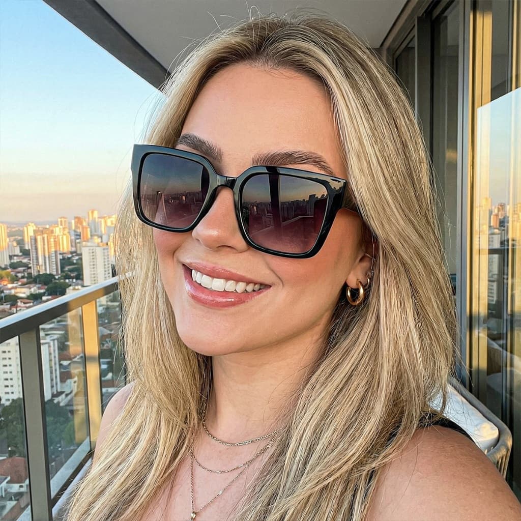 Óculos de Sol Feminino Elegante Estiloso Várias Cores