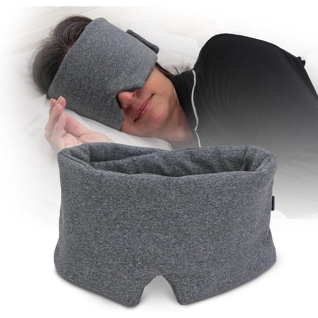 Máscara de Dormir PREMIUM 100% Blackout Ajustável, Confortável, Ideal para Viagem e Trabalho Noturno