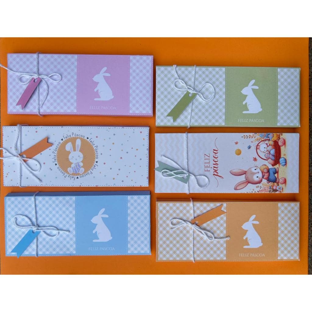 Porta Chocolate Páscoa/Barra de Chocolate/Lembrancinha Páscoa