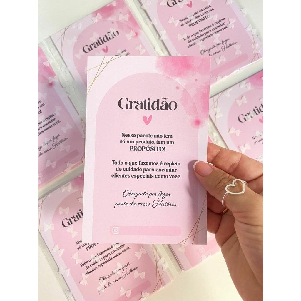 Tags 300 Cartões de agradecimento Personalizados (com sua arte) convite aniversários casamento