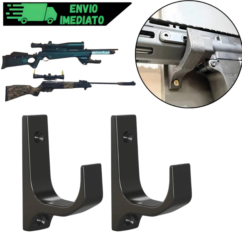 Suporte De Parede Rifle Espingarda Carabina De Pressão 2025