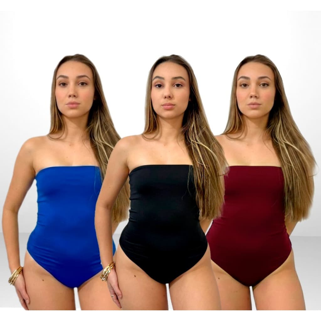 Body Feminino Tomara Que Caia Suplex Premium Tendência Verão