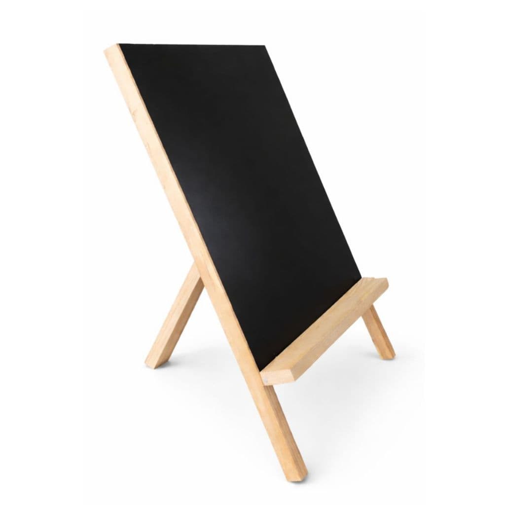 Lousa Infantil Educativa de Madeira 45x65 cm Criativa e Divertida c/ Suporte Gv Office