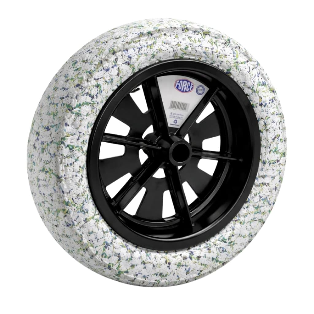 Roda com Pneu Carrinho de Mão Reforçada Aro 8 Furo 19mm e 26mm