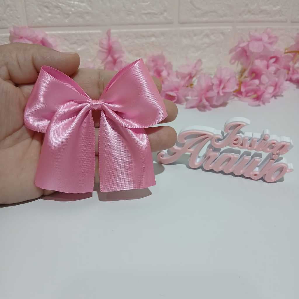 Kit Laço de Cetim Para Lembrancinhas n9/Com Amarração/Luxo/Lacinhos/Caixa milk/Esfera Acrílica