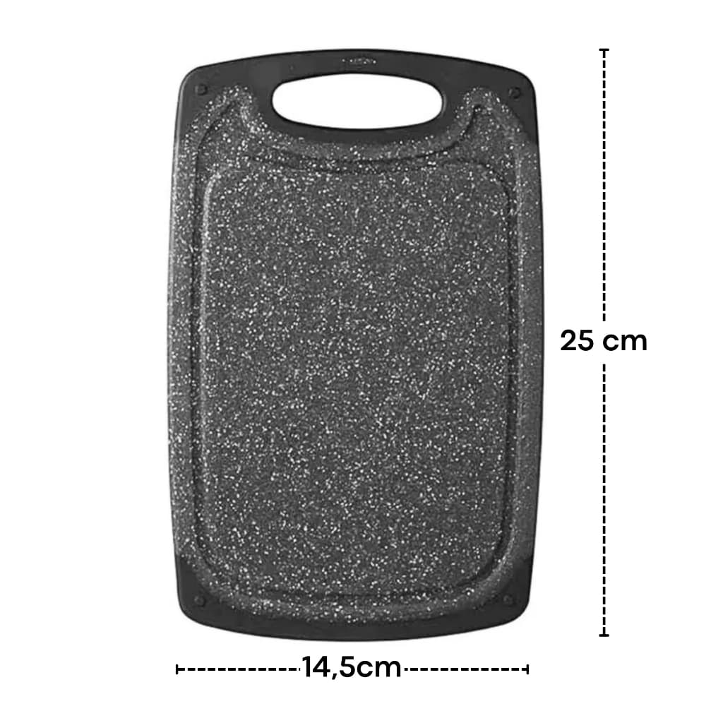 1 Tabua Pequena Multiuso Polipropileno Tabua Corte Preto Carnes Legumes Vegetais Frutas Queijo