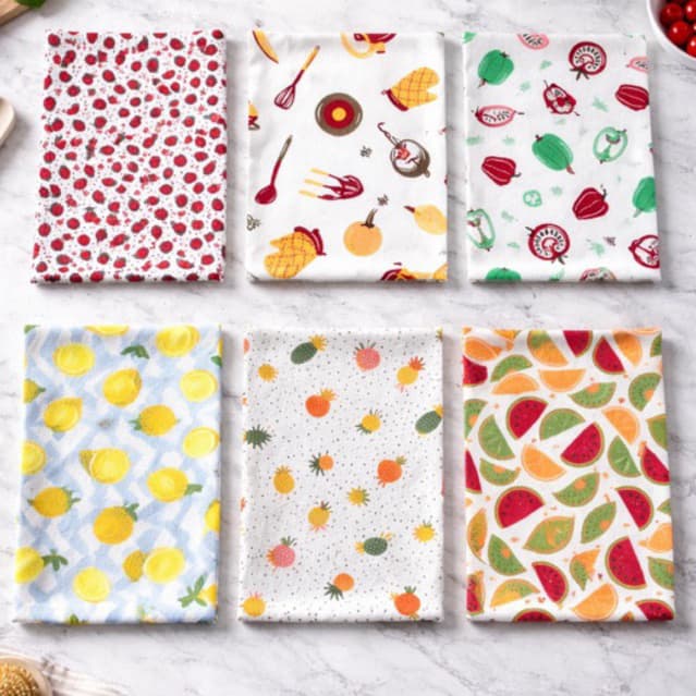 KIT DE PANO DE PRATO COPA PREMIUM MICROFIBRA ALTA ABSORÇÃO ESTAMPADO 40X60cm GUARDANAPO DE LOUÇA