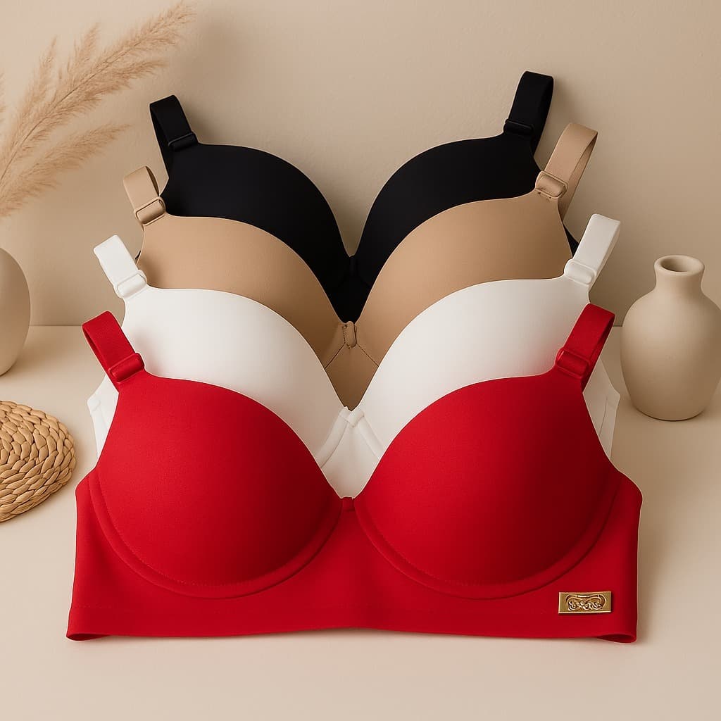 Kit C/4 Sutiãs Adulto/PPP Premium Reforçado Com Bojo Direto da Fábrica PROMOÇÃO