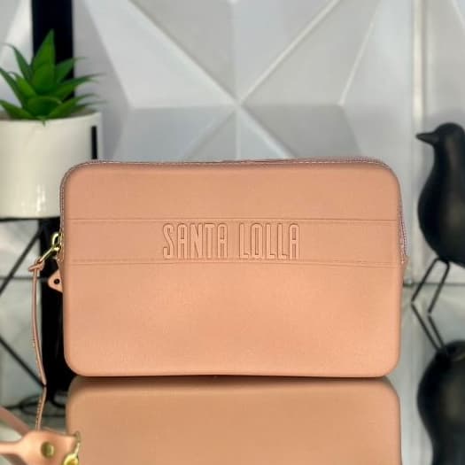 Carteira Feminina NUDE Compacta com Zíper Reforçado para Mais Segurança