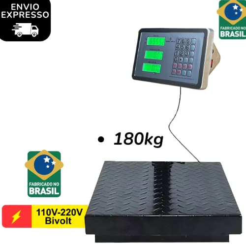 Balança De Plataforma Sem Mastro Digital Bivolt 180kg