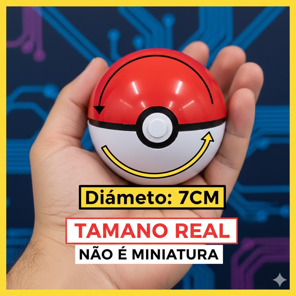 Pikachu Boneco Articulado 8 cm + Pokebola | Pronta Entrega