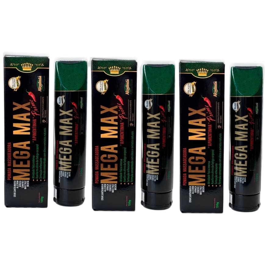 kit 3 unidade - Pomada Massageadora Mega Max Prime - 150g - Alquimia Cosméticos