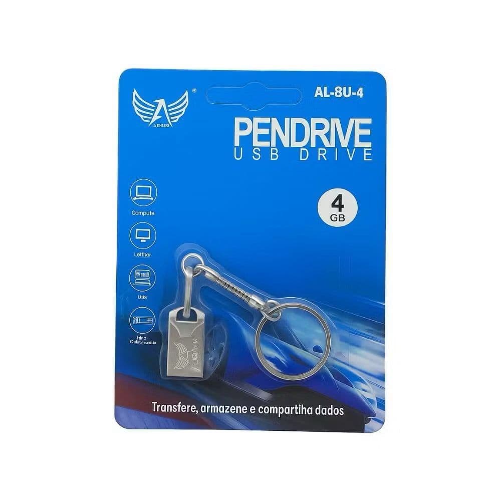 KIT COM 10 PENDRIVE CHAVEIRO USB 4G/8G/16G/32G/64G/128G
