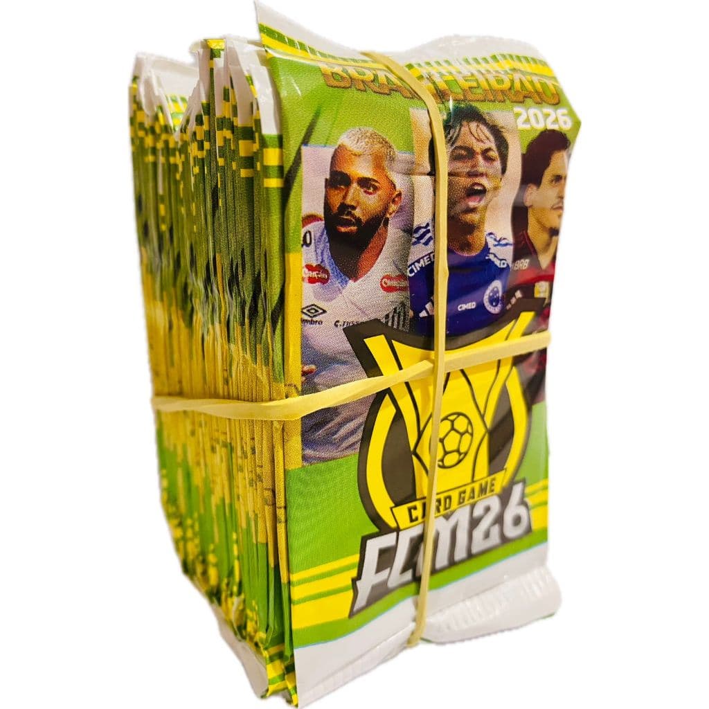 100 cards Brasileirão FCM 26 Ol = 25 pacotes fechados
