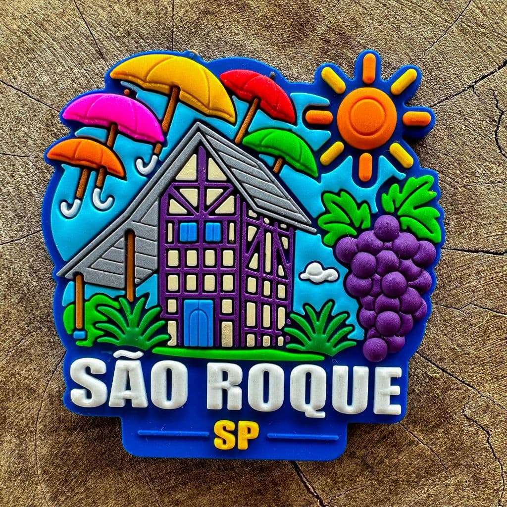 Ímã de Geladeira EXCLUSIVO de SÃO ROQUE - SP – Colecionável PREMIUM