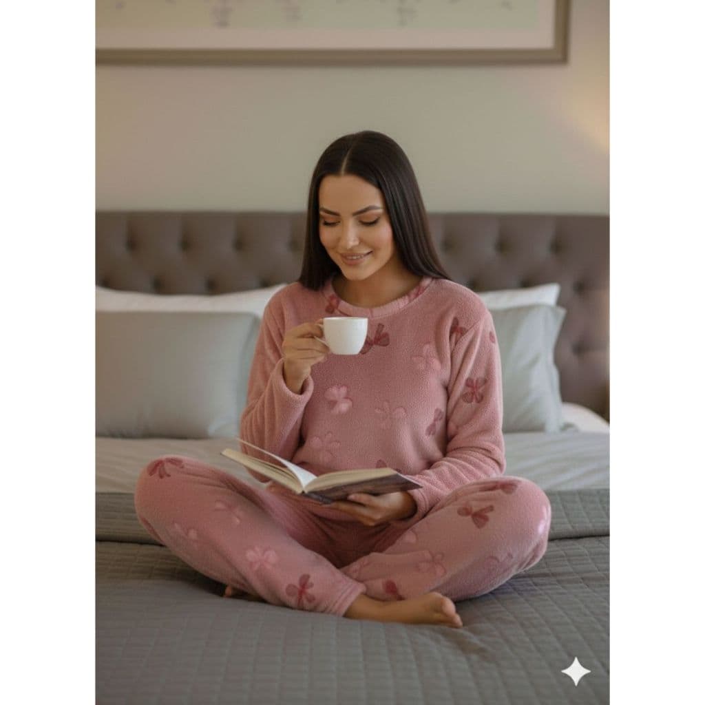 Pijama Feminino UltraSoft Inverno Conjunto Peluciado - Pijama Frio