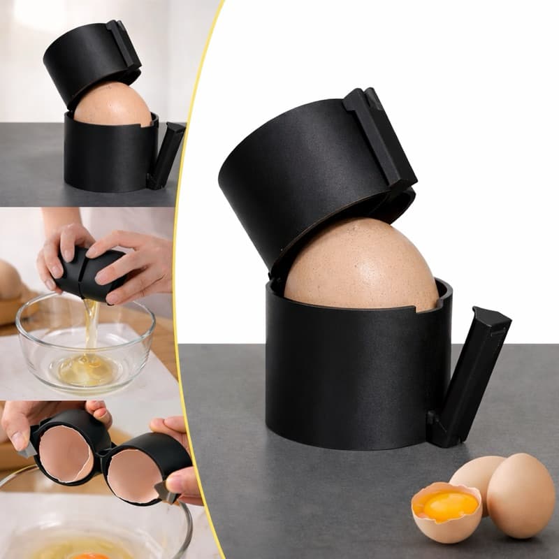 Abridor de Ovo Manual | Quebrador de Ovo Fácil sem Sujeira para Cozinha
