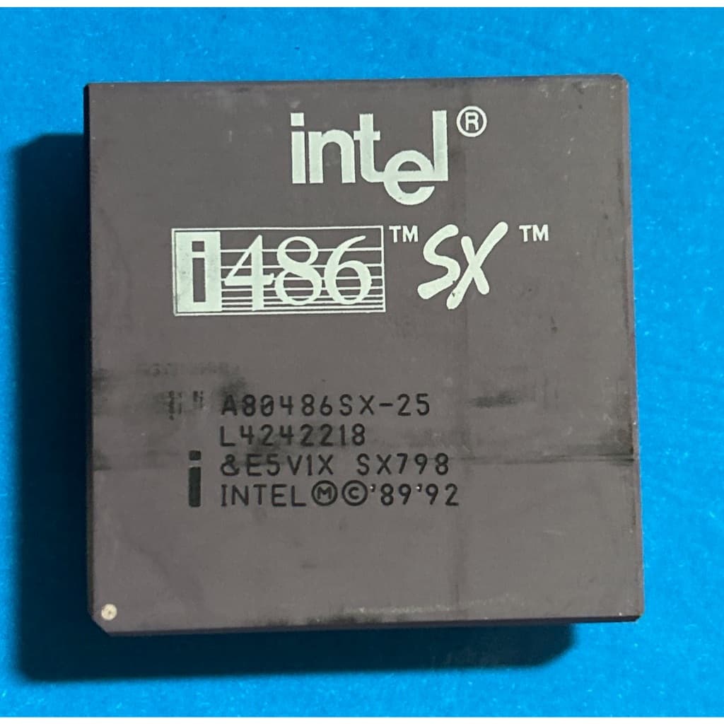 Processador Intel 486 SX-25 A80486SX-25 Vintage Retro PC