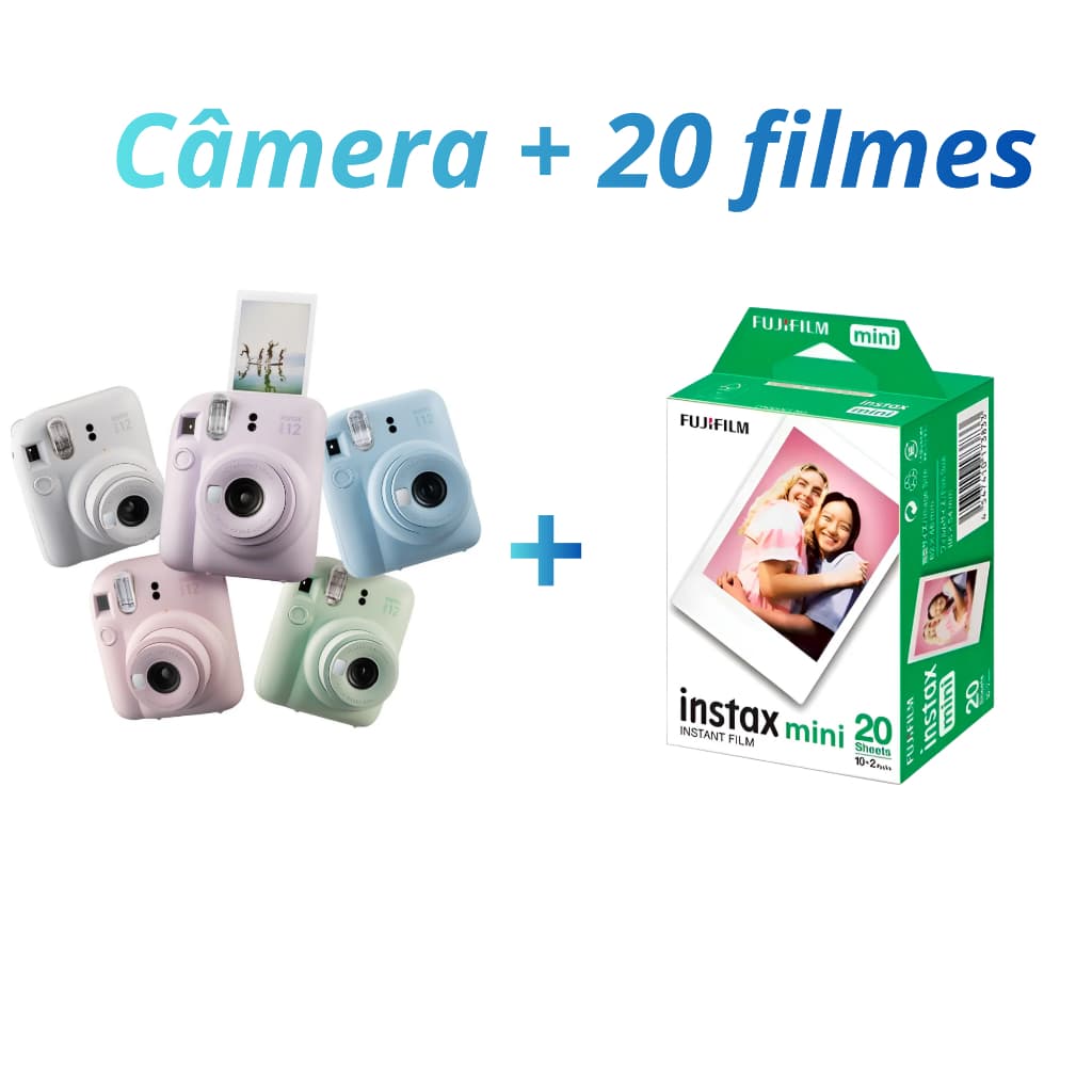 Kit Fujifilm Instax Mini 12 + 20 Fotos Instantâneas