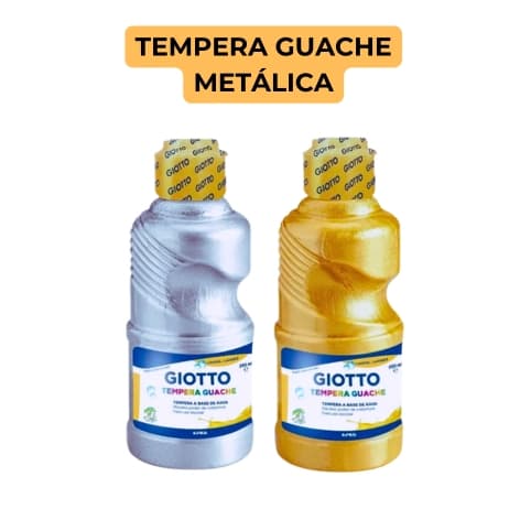 TINTA GUACHE 250ml GIOTTO METÁLICA
