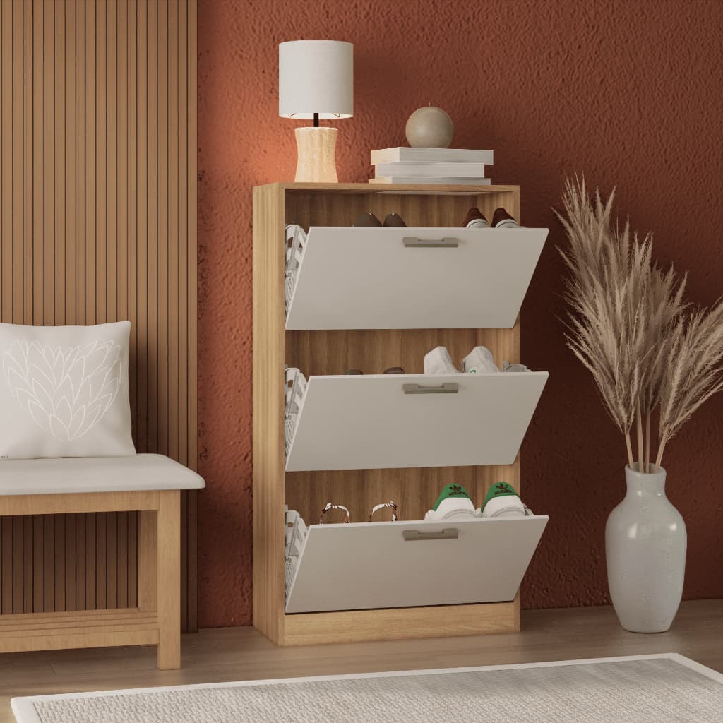 Sapateira Basculante 3 Portas Organizador de Calçados Compacta Moderna| ATÉ 20 PARES |Moveis bonatto