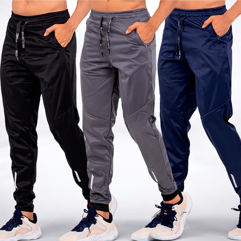 Kit 3 Calças Jogger Masculina do P ao GG Ótimas Para caminhada cross fit academia oferta