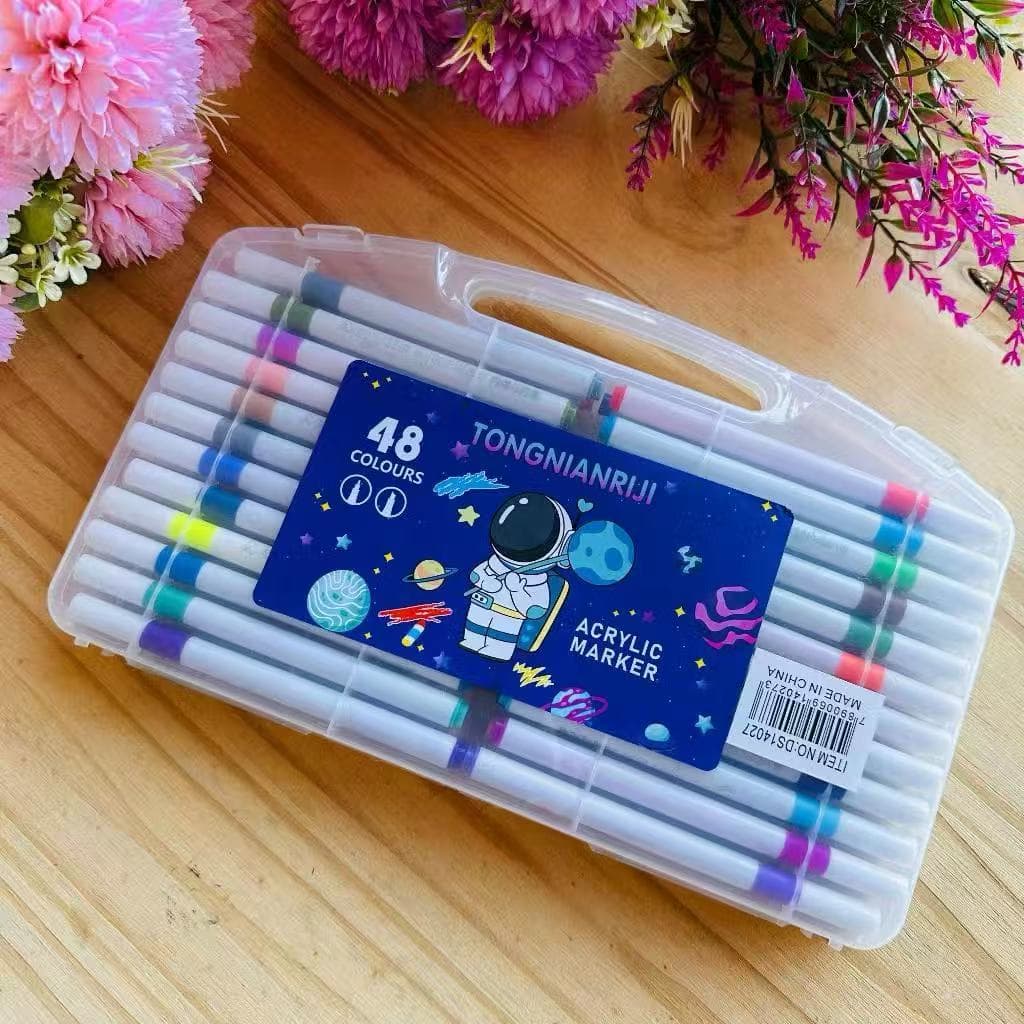 Canetas acrílicas para alunos do ensino fundamental, à prova d'água, pincéis artísticos infantis