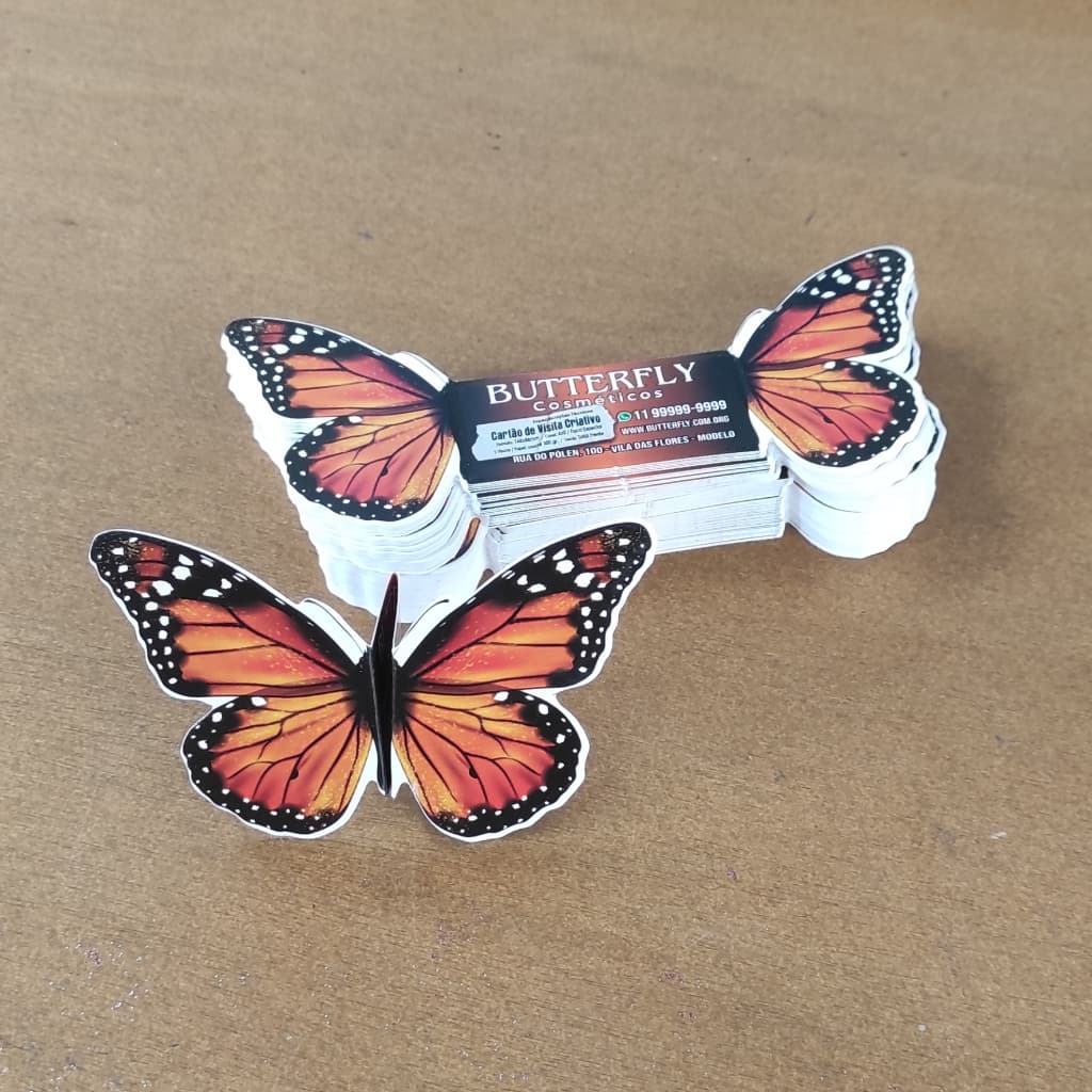 Cartão Criativo Personalizado Retrovisor - Escolha seu modelo - 1000 unidades - 300 gr