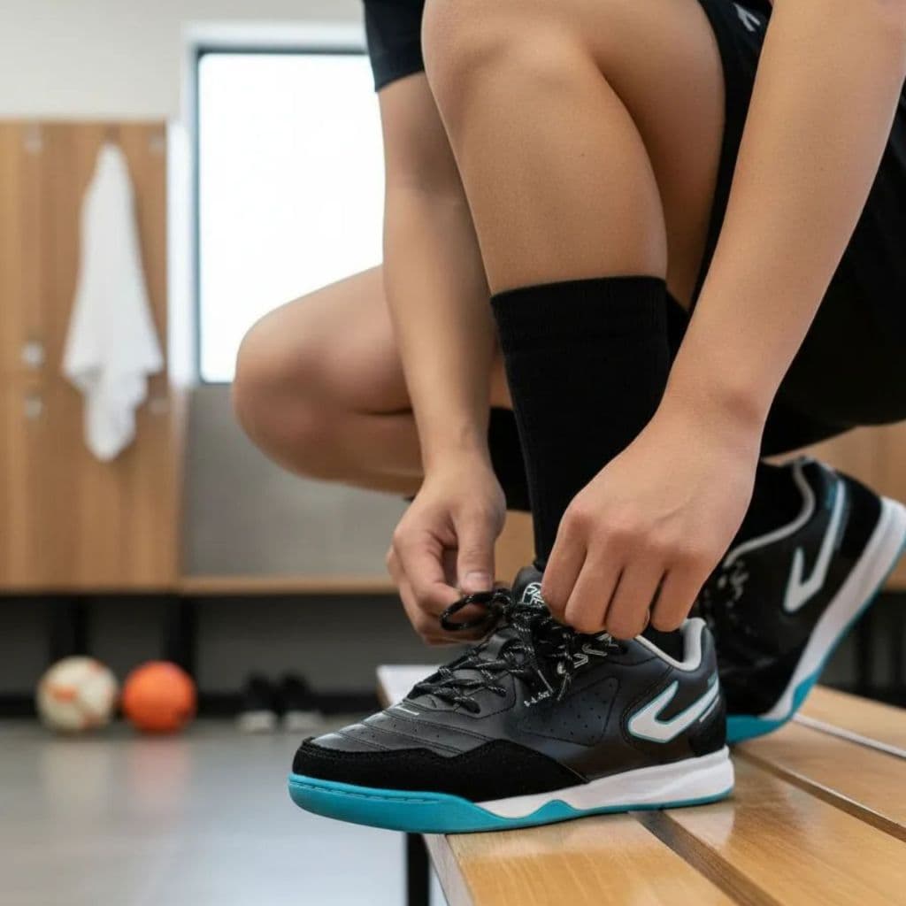 Chuteira Tênis Futsal Infantil Topper Dominator Club V Couro