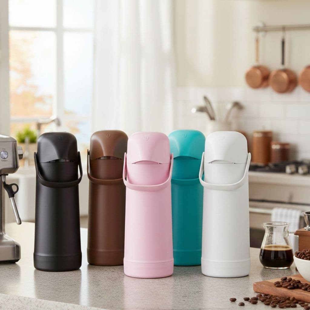 GARRAFA TERMICA 1 LITRO MAGIC PUMP TERMOLAR TAMPA HERMÉTICA CAFÉ/ CHIMARRÃO