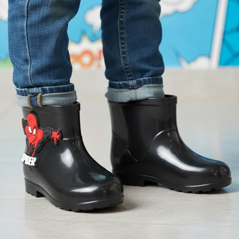 Bota Infantil Menino Galocha de Borracha Masculina Criança Leve E Confortável Casual Envio Rápido