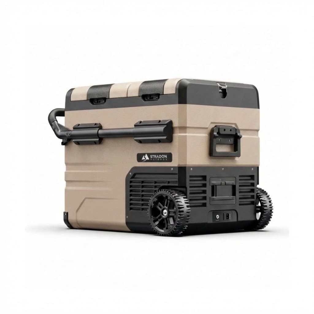 Geladeira Portátil Dual Zone com Bateria Quadrivolt para Camping e Viagem