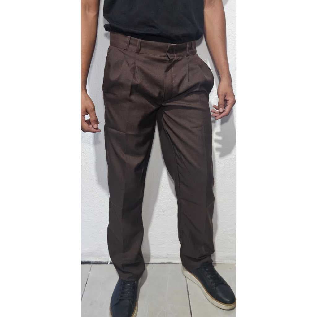 Calça Reta Tradicional Para Trabalho, Eventos e Igreja - Calça Masculina Tergal Tamanhos 36 Ao 48