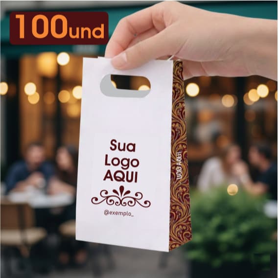 Kit 100 Mini Sacolas Personalizadas: Semijoias Relógios  Brindes Festa Acessorios