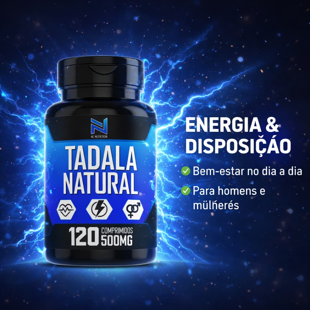 Suplemento Natural 120 Cápsulas 500mg Energia, Disposição e Bem-Estar Uso Diário
