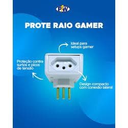 Protetor elétrico Gamer computadores e notebook