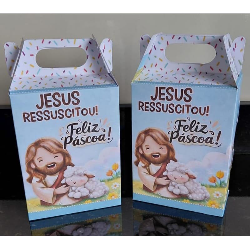 Caixa Maletinha Páscoa Jesus