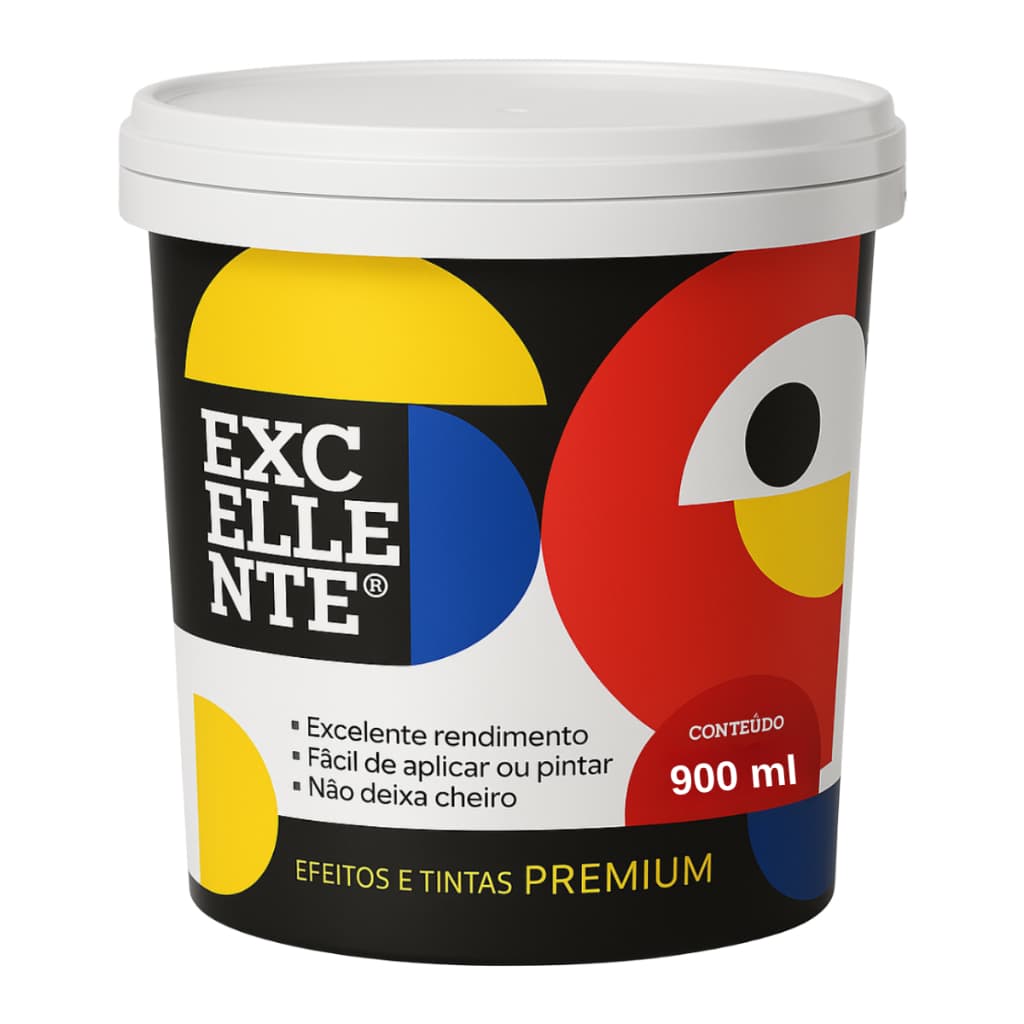 Tinta Acrílica Econômica Fosco Gelo 900ML (Base Água)