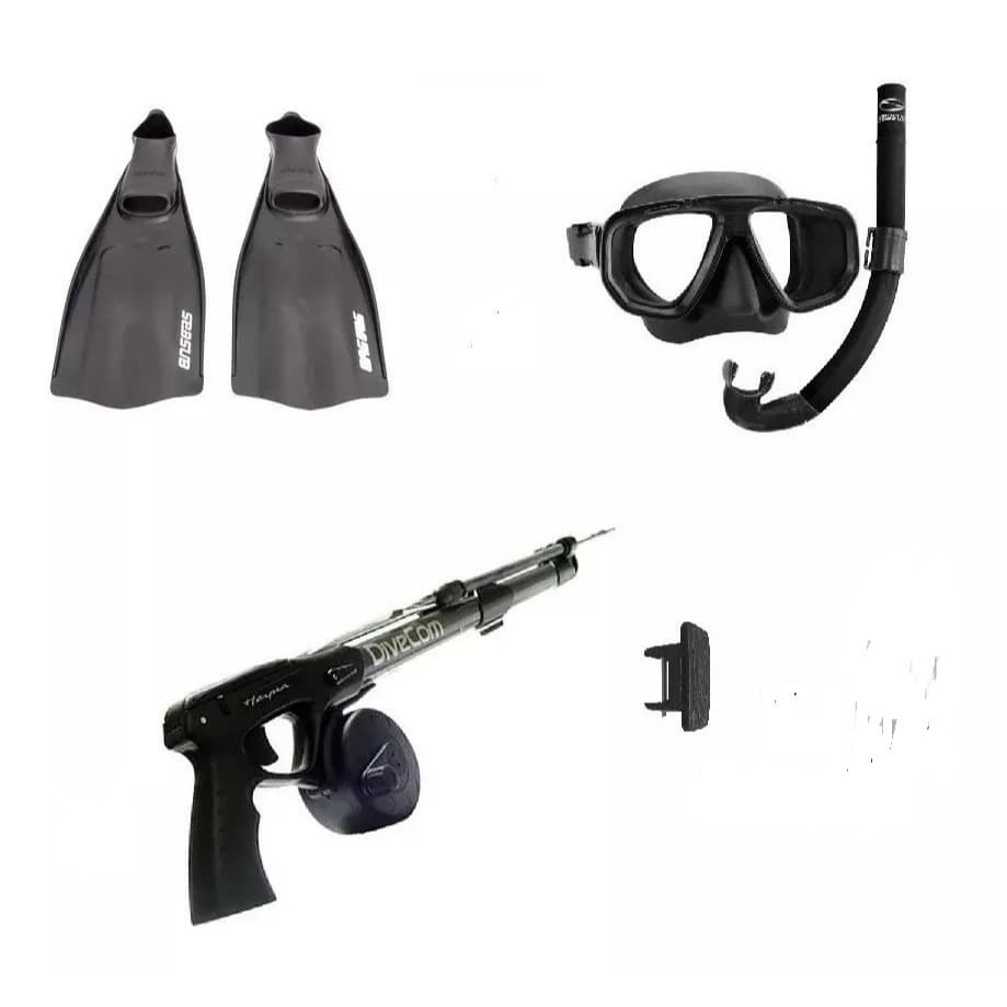 Kit Mergulho Arbalete Pesca Sub Completo Top de Linha - Excelente Para Inciantes