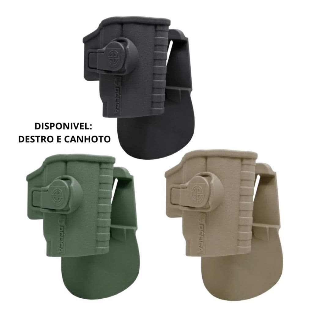 Coldre Tático Eagle PADDLE Engate rapido Cinto Perna coxa GX4 Carry .38 TPC -Taurus GX2 - Taurus TX9 - Taurus G2C