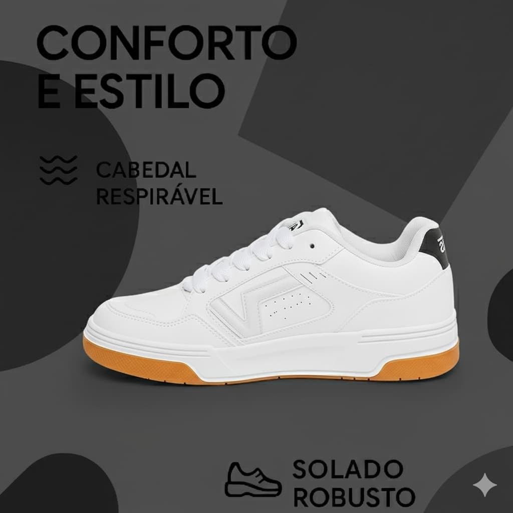 Tenis Elegante Masculino Feminino Casual Academia Escola Dia Dia Confortável Macio