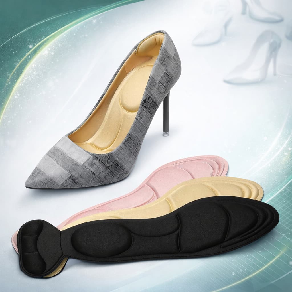 1 a 4 Pares Palmilha Ajuste Tamanho Sapato Folgado Conforto Reduz Número Calçado Antiderrapante