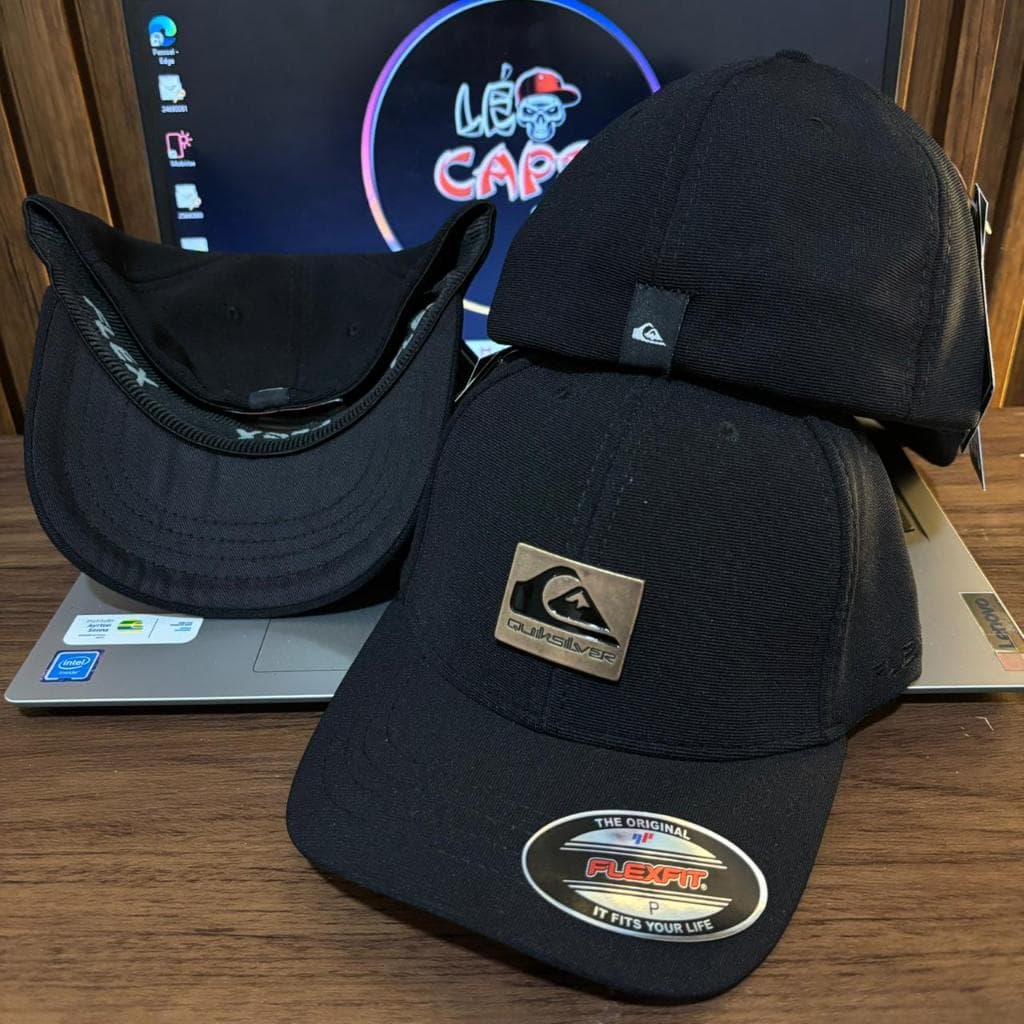 Bonés Quiksilver FlexFit Plate Type Juvenil -Tamanho P