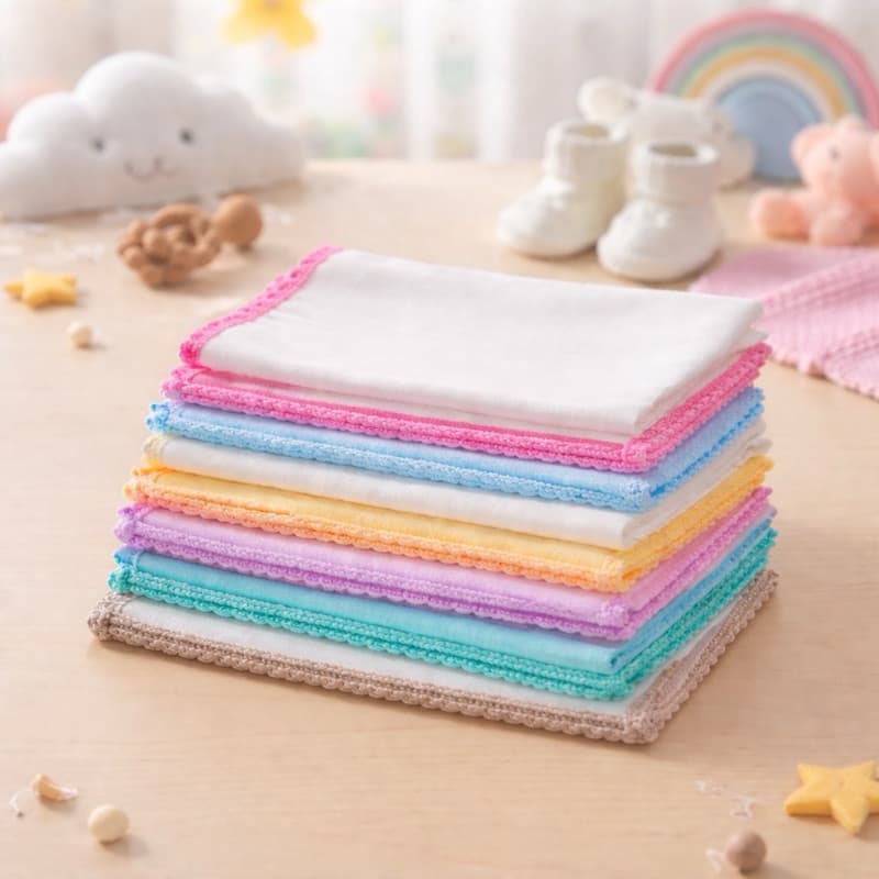 Kit 10 Fraldas de Boca para Bebê 100% Algodão – Macias, Absorventes e Delicadas para o Dia a Dia